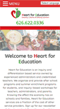 Mobile Screenshot of heartforeducation.com